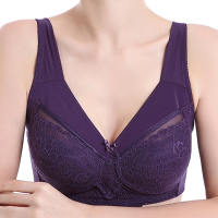 Large Size Wireless Full Coverage Bcd Cup Adjusted Thin Bra