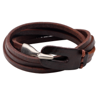 Leather Multi Layers Buckle Men Bracelet Bangle Chain Accessories