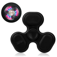 Led Flashing Word Fidget Hand Finger Spinner Stress Reducer Tf Card Gyro Bluetooth Speaker