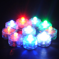 Led Submersible Waterproof Floral Decoration Tea Vase Battery Candle Light