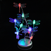 Led Tree Branch Dragonfly Night Light Multicolor Decorative Table Lamp