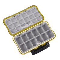Leo 20cm/7.87In Waterproof Storage Case Army Green Fishing Tackle Box Accessories
