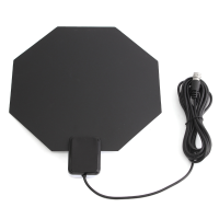 Long Range Amplified Flat Indoor Hdtv Antenna Vhf Uhf Digital Analog Tv Hd Home