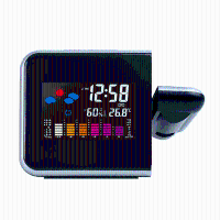 Loskii Dc 003 Digital Wireless Hygrometer Therometer Led Projection Weather Station Alarm Clock