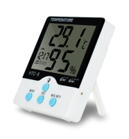 Loskii Hc 17 Digital High Accuracy Hygrometer Thermometer Alarm Clock With Large Lcd Screen & Backlight