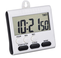 Loskii KC 11 Big Screen Magnetic Alarm Digital Kitchen Timer 24 Hours Clock Timer with Stand