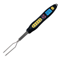Loskii Kch 205 Digital Food Thermometer Electric Wireless Meat Thermometer Kitchen Cooking Thermometer Bbq Stainless Fork Probe