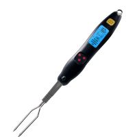 Loskii KCH 224 Digital Meat Thermometer Fork Instant Read Barbecue Thermometer for Kitchen BBQ Grilling