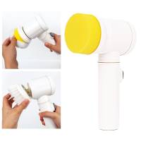 Loskii Lc 052 Electric 5 In 1 Bathroom Bathtub Brush Nylon Bath Kitchen Cleaning Brush Mult Ifunctional House Clean Tools