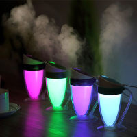 Loskii Lh261 Luminous Cup Humidifier Drop Ultrasonic Cool Mist Humidifier Ultrasonic Travel Humidifier