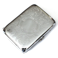 Loskii Nb Cb01 Steel Stainless Cigarette Case Silver Durable Double Sided Cigarette Box