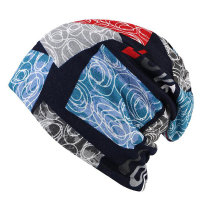 Love Printed Beanie Hat For Women Multi Function Autumn Warm Bonnet Hat And Collar Scarf