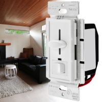 Lustreon Ac120v 600w 3 Way Led Slide Dimmer Wall Switch For Dimmable Incandescent Halogen