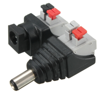 Lustreon Dc Power Male Female 5.5*2.1Mm Connector Adapter Plug Cable Pressed For Led Strips 12v