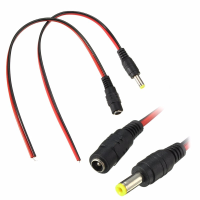 Lustreon Dc12v Male/female Power Supply Jack Connector Cable Plug Cord Wire 5.5Mm X 2.1Mm