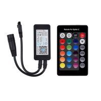 LUSTREON WiFi 4Pins 24 Keys Remote Control RGB LED Controller Works with Amazon Alexa Echo DC5 24V