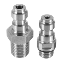 M8x1.0 Threads Pcp Fill Nipple Stainless Steel 8mm Air Tank One Way Foster Fitting Screwed Joint