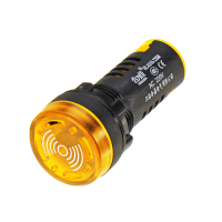 Machifit Ac 220v 22mm Flash Buzzer Indicator Light Signal Lamp Yellow