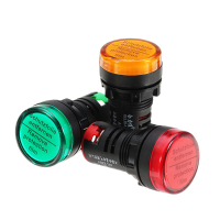 Machifit Ad16 22ds Ac220v 22mm Indicator Signal Light Lamp Panel Mount Led Power Indicator
