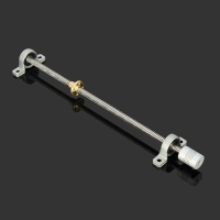 Machifit T8 400mm Stainless Steel Lead Screw Set With Mounted Ball Bearing And Shaft Coupling
