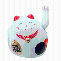 Maneki Neko Welcoming Fortune Cat Waving Doll Cute Cartoon Doll Lucky Cat