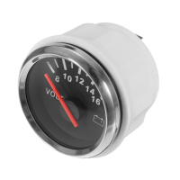 Marine Boat Yacht Voltmeter Gauge Battery Meter Indicator 8 16v 52mm