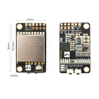 Matek 5.8G 40ch 25/200/500mw Switchable Video Transmitter Vtx Hv With 5v/1a Bec Output