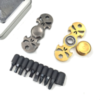 Mateminco Multi Functional Skull Metalen Fingertip Gyro Creative Edc Hand Spinner