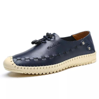 Men Casual Breathable Genuine Leather Shoes