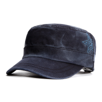Men Casual Cotton Hat Outdoor Sports Flat Top Cap Military Breathable Sun Shade Hat