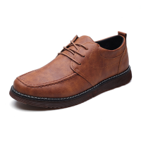 Men Casual Genuine Leather Comfortable Lace Up Oxfords