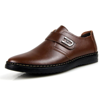 Men Comfy Leather Hook Loop Business Oxfords