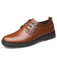 Men Lace Up Leather Business Oxfords Shoes
