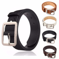 Men Pu Leather Belts Casual Pin Buckle Waist Strap Waistband