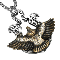 Men's Titanium Steel Eagle Pendant Never Fade Punk Necklace