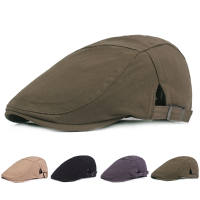 Men's Vintage Cotton Casual Adjustable Beret Hat