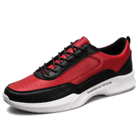 Men Soft Sole Casual Sports Lace Up Leather Athletic Shoes