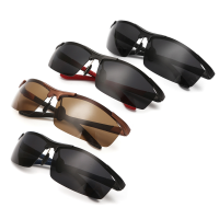 Men Uv Protection Sun Glassess Half Frame Outdooors Sports Eyewear Driving Cycling Glasses