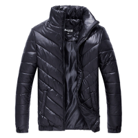 Men Winter Windproof Lightweight Thick Warm Padded Jackets Zipper Cotton Coats S 3xl