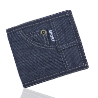Men Women Original Jean Fashion Zipper Pocket Wallet