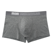 Mens Casual U Convex Cotton Underwear Soft Breathable Mid Rise Boxer