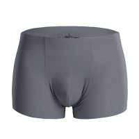 Mens Ice Silk Breathable Soft Seamless Thin Boxers Underwear