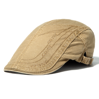 Mens Letter Embroidery Cotton Berets Hats Buckle Adjustable Sport Visor Forword Caps
