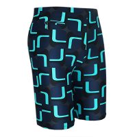 Mens Plus Size Spa Surf Zipper Pocket Printing Beach Swimming Shorts Knee Length Trunks