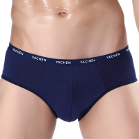 Mens Sexy Low Rise Solid Color U Convex Breathable Brief