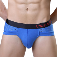 Mens Sexy Mesh Breathable Mid Rise U Convex Pouch Briefs Modal Casual Underwear