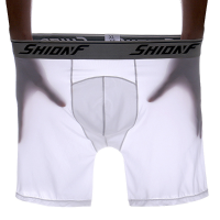 Mens Sexy Sport Home Casual Super Thin Ice Silk Thin Anti Friction Boxer Underwear