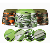 Mens Summer Military Camouflage Printing U Shaped Pouch Boxer Underpants Casual Sexy Modal Underwear