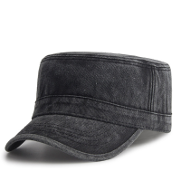 Mens Vintage Washed Cotton Military Baseball Cap