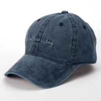 Mens Women Washed Cotton Baseball Cap Letter Embroidery Casual Snapback Hat Adjustable